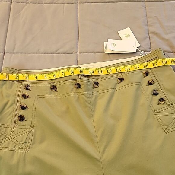 Tory Burch nwt SAILOR PANT in light olive green. - Picture 11 of 16